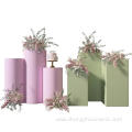 Round Backdrop Stand And Cylinder Table Pedestal Covers